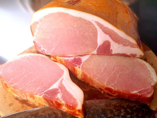 ENGLISH BACK-BACON COLD SMOKED 1KG